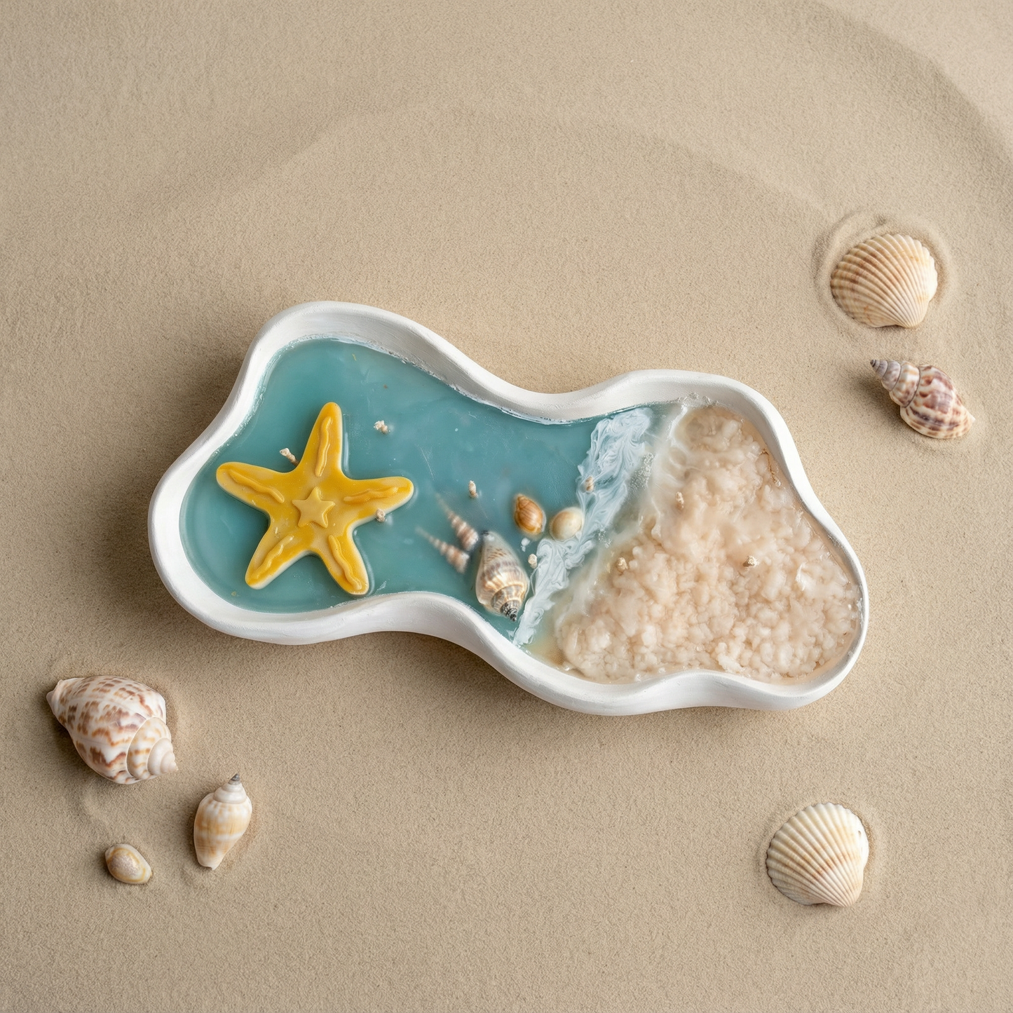 Luminous Tide – Glow-in-the-Dark Ocean Breeze Candle | Bioluminescent Sea-Inspired | Hand-Poured Soy Wax