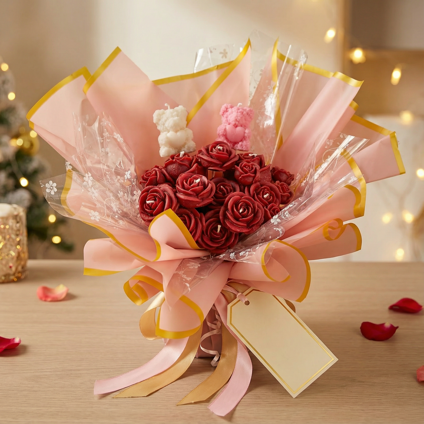 Rose Candle Bouquet – Handcrafted Luxury Candle Gift