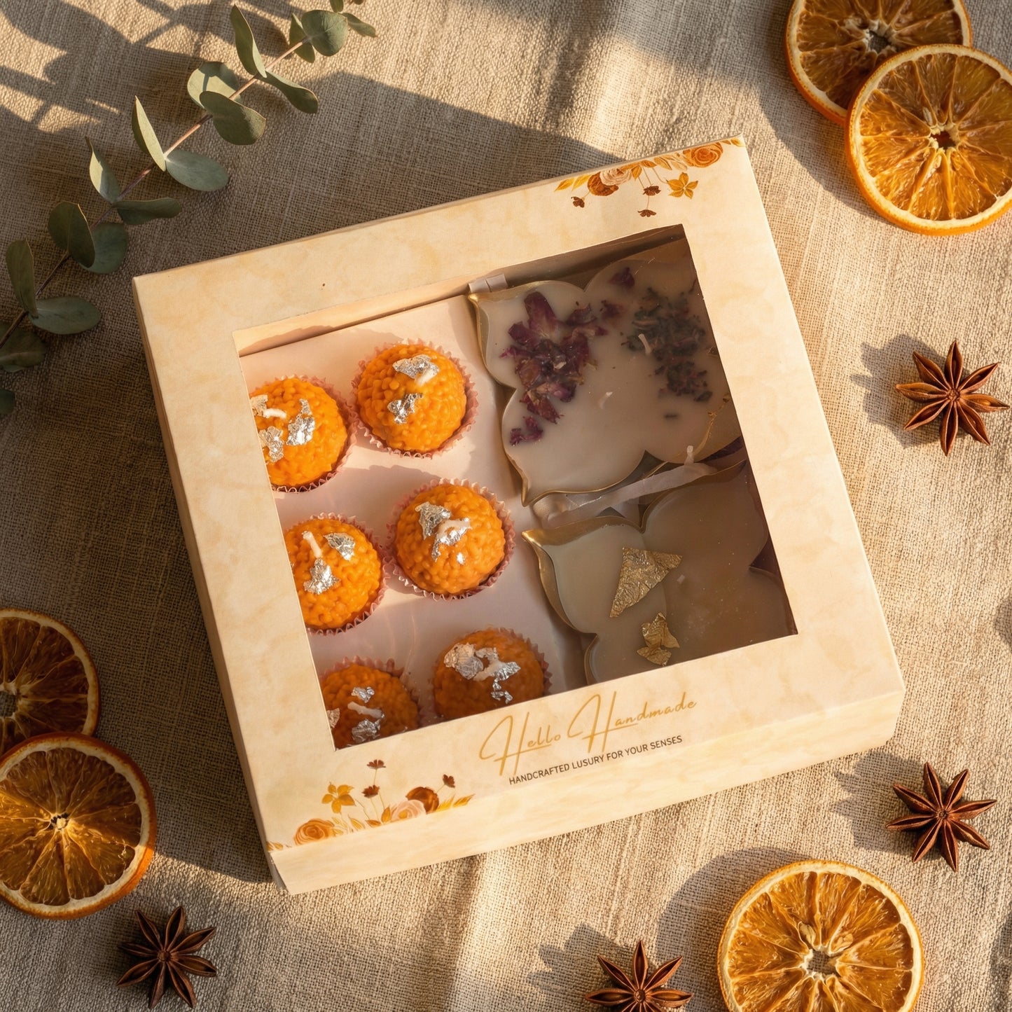 Handcrafted Candle & Wax Gift Box | Premium Home Fragrance Gifting Set
