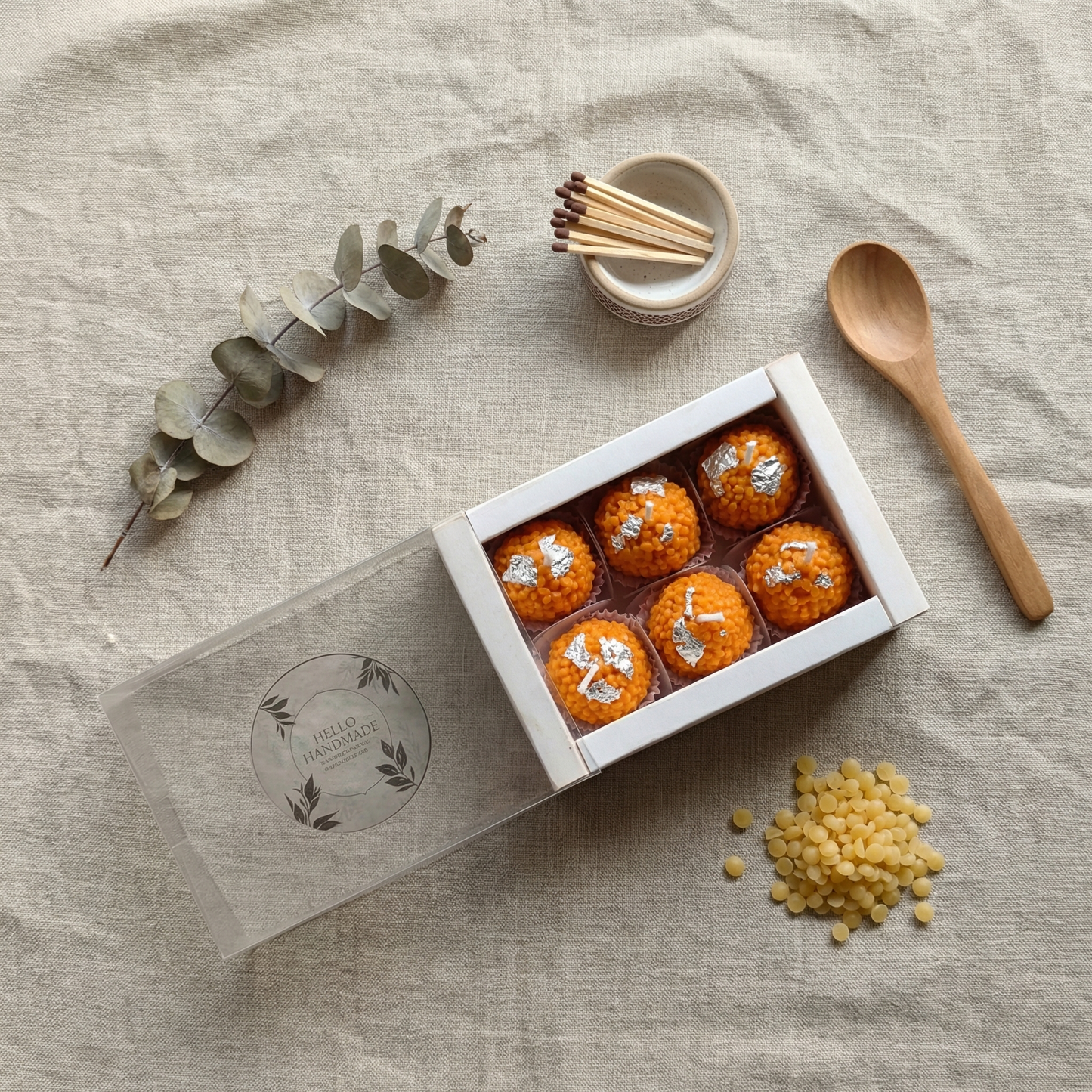 Handcrafted Candle Gift Box | Premium Decorative Candle Set for Gifting & Celebrations