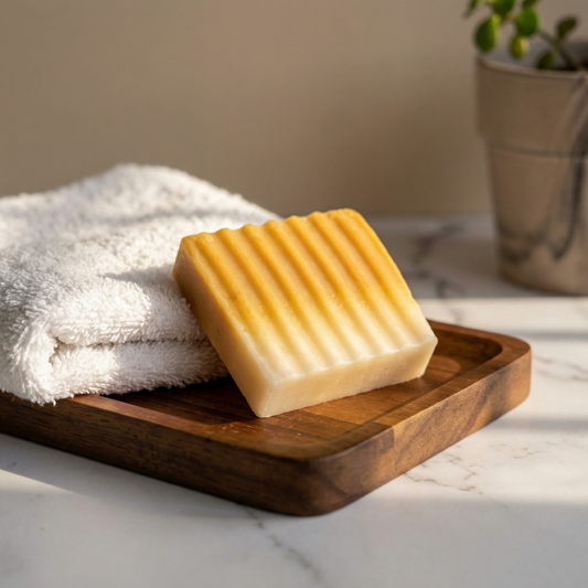Lemon Turmeric Bar Soap (Pack of 3) | Handmade Brightening & Hydrating Natural Soap for Glowing Skin | Anti-Inflammatory Gentle Cleanser for All Skin Types