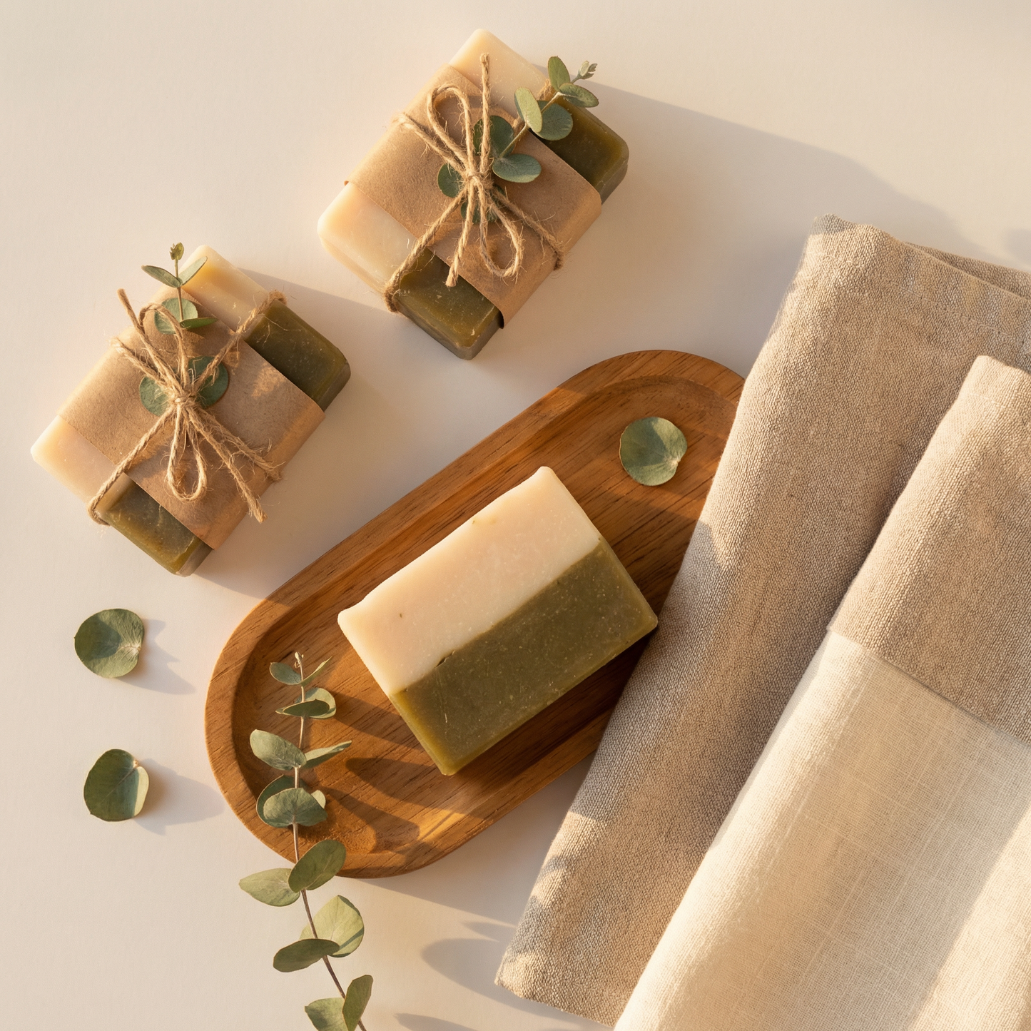 Lemongrass & Neem Handmade Bar Soap Pack of 3 | Acne-Care, Deep Cleansing & Hydrating Natural Soap for All Skin Types