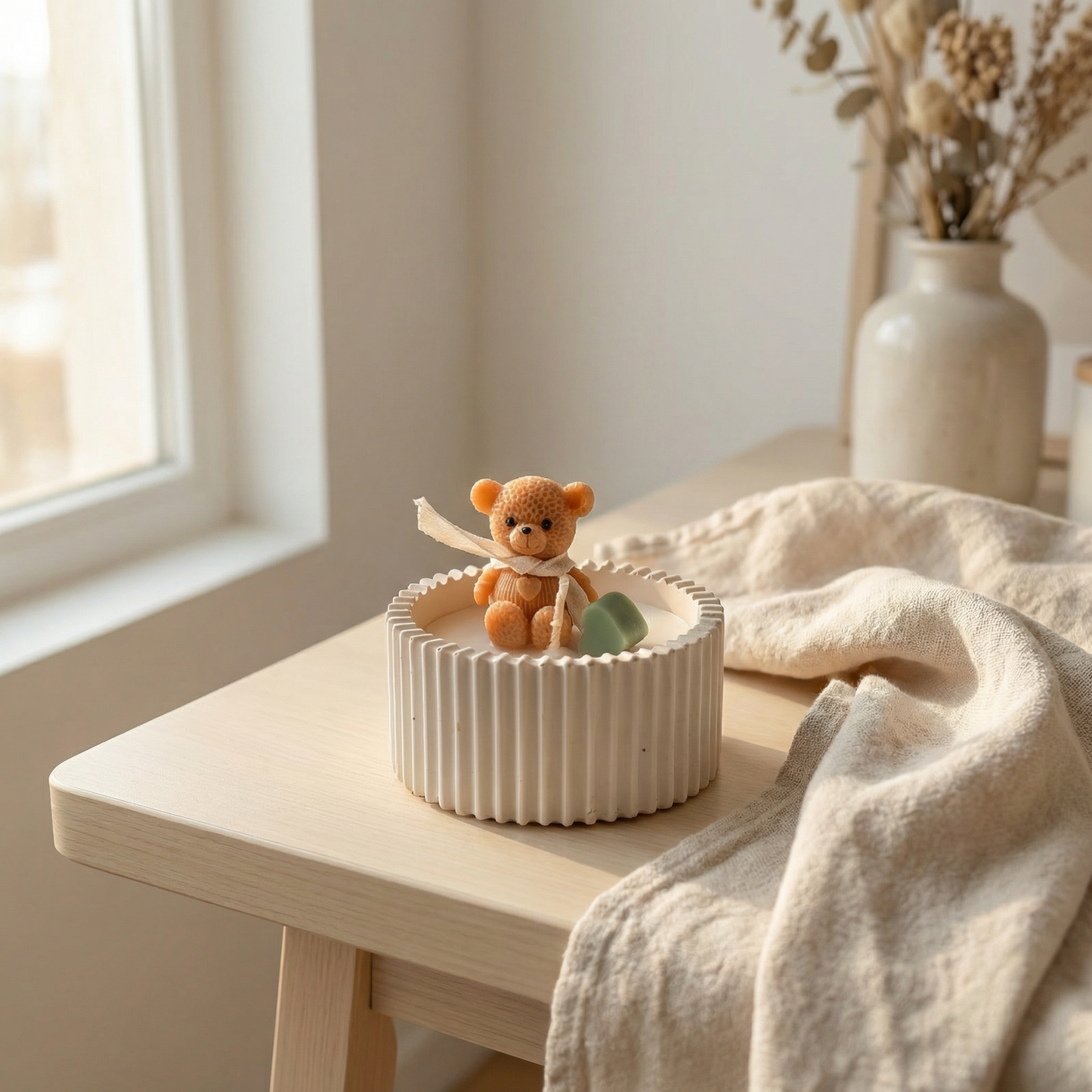 Teddy Hug Candle – Handcrafted Whimsy in Wax