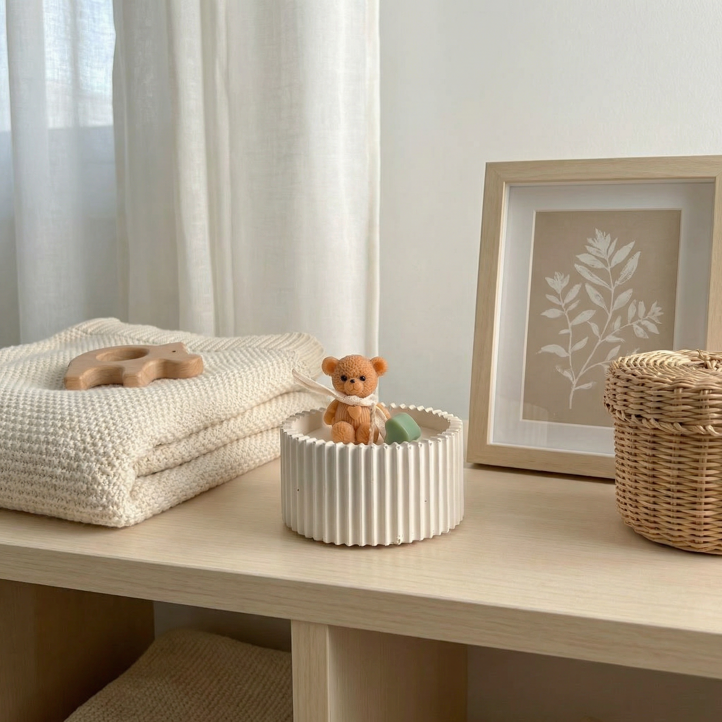 Teddy Hug Candle – Handcrafted Whimsy in Wax