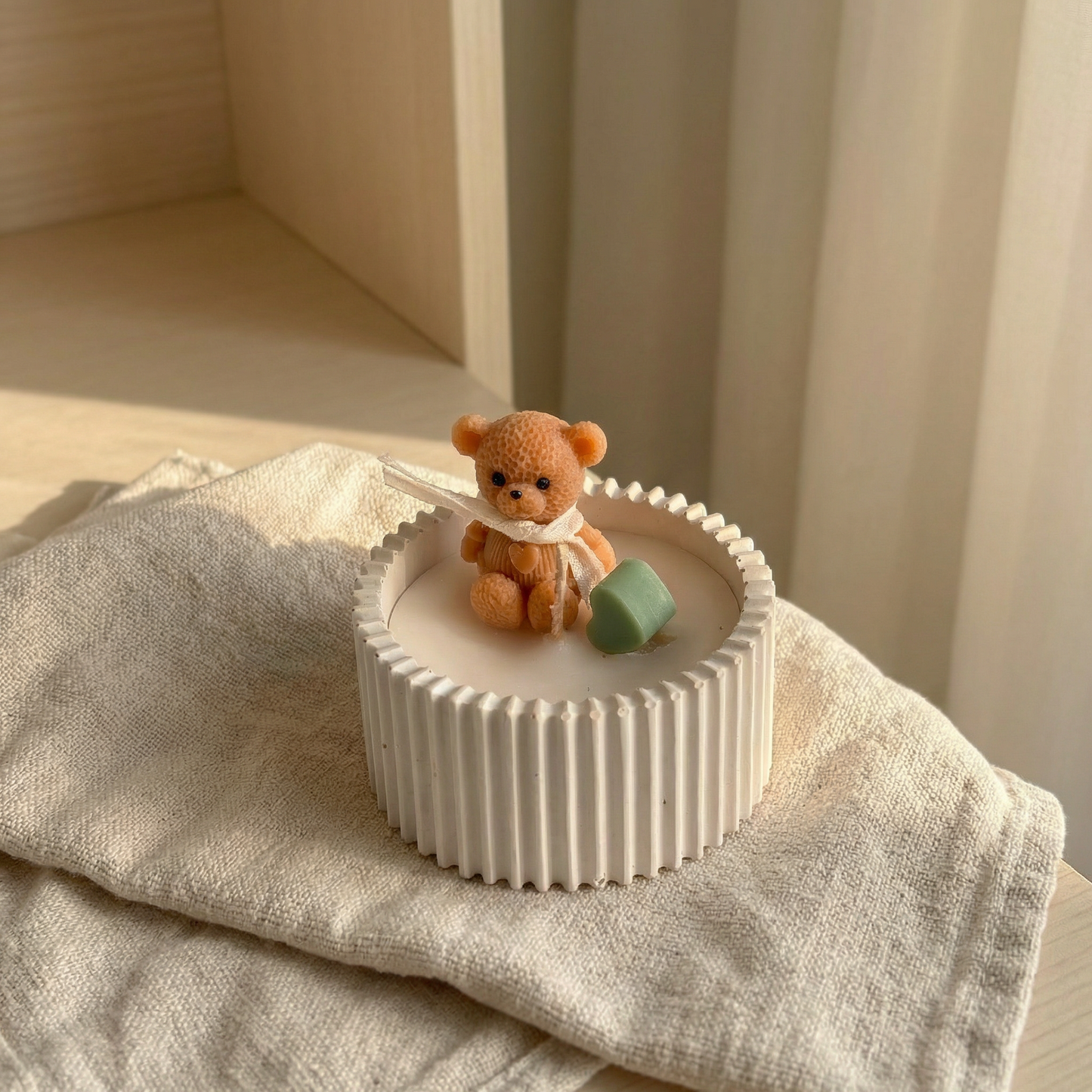 Teddy Hug Candle – Handcrafted Whimsy in Wax