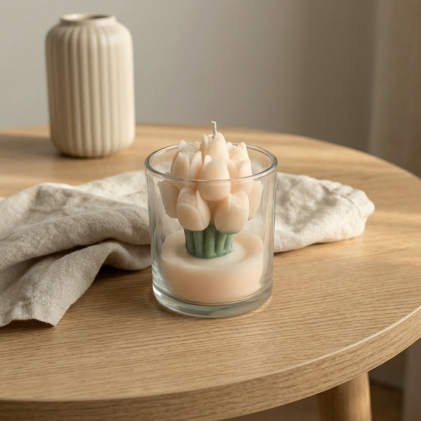 Tulip in a Jar Candle – Handcrafted Floral Elegance