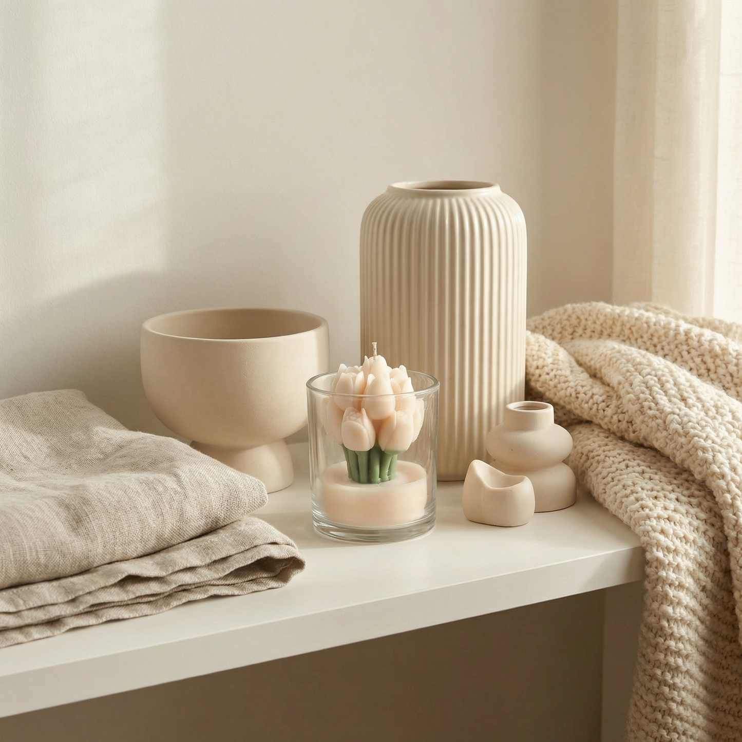 Tulip in a Jar Candle – Handcrafted Floral Elegance