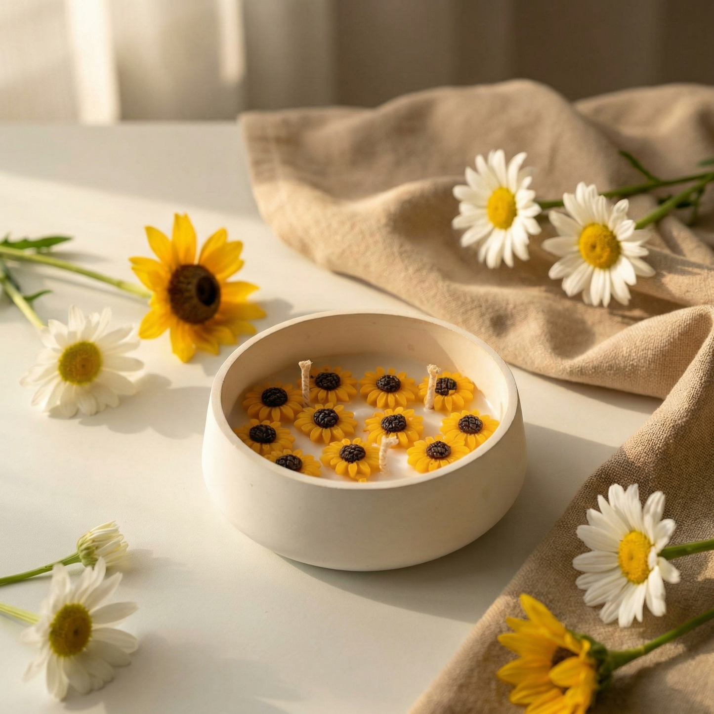 Sunshine Bloom – Sunflower Candle