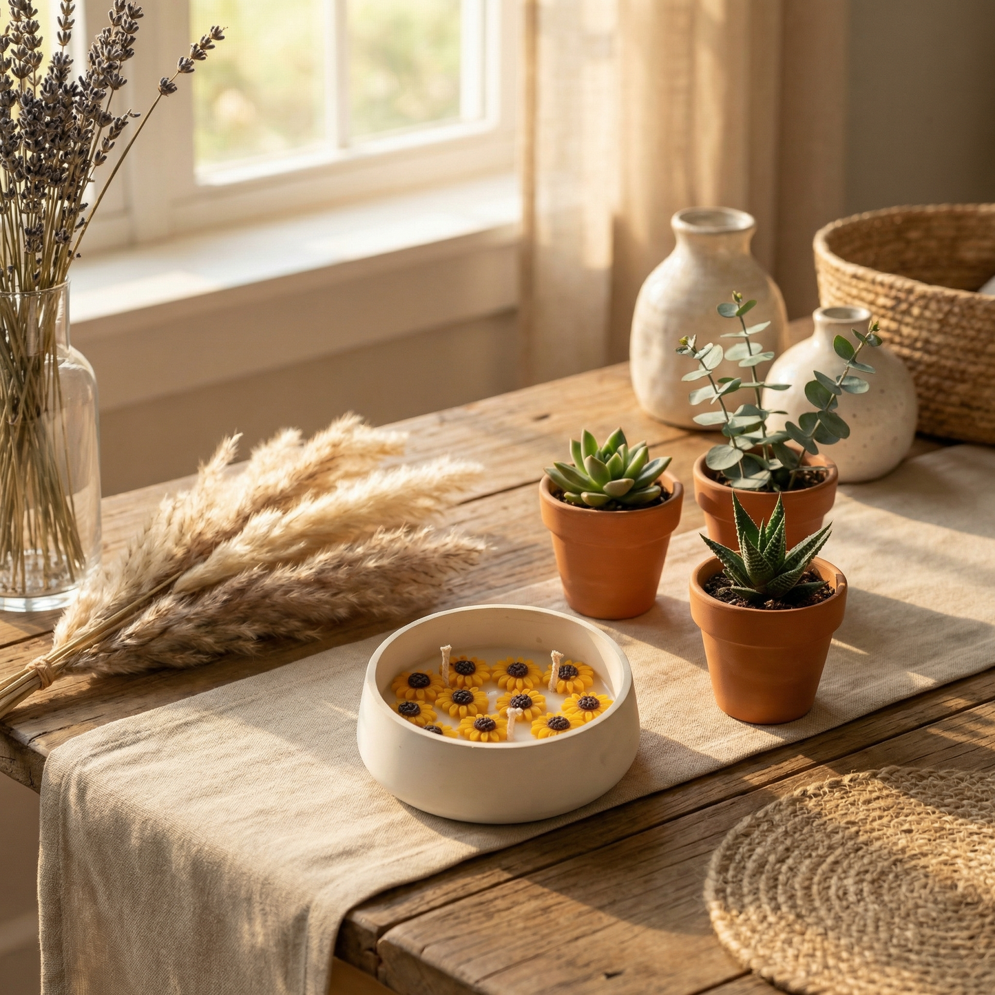 Sunshine Bloom – Sunflower Candle