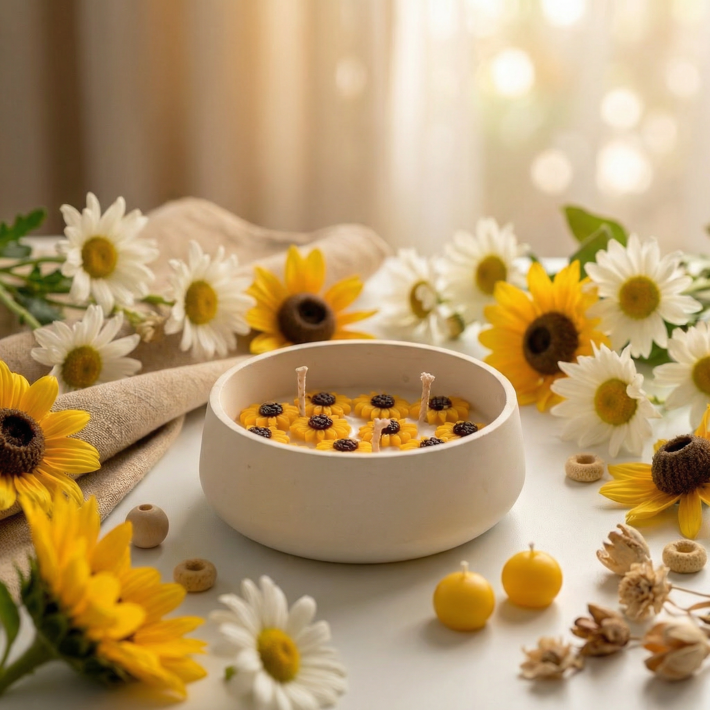 Sunshine Bloom – Sunflower Candle