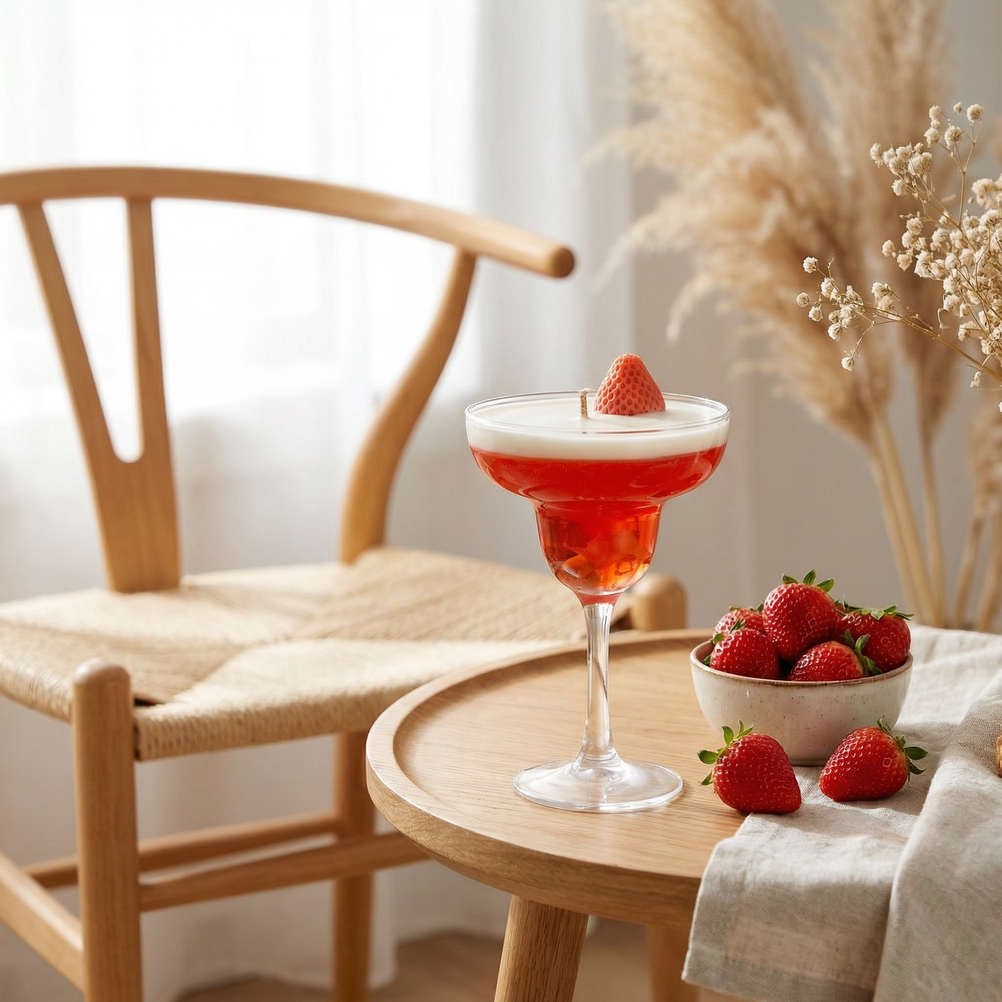 Strawberry Martini Candle – Sweet & Stylish Glow