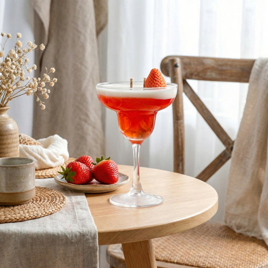 Strawberry Martini Candle – Sweet & Stylish Glow