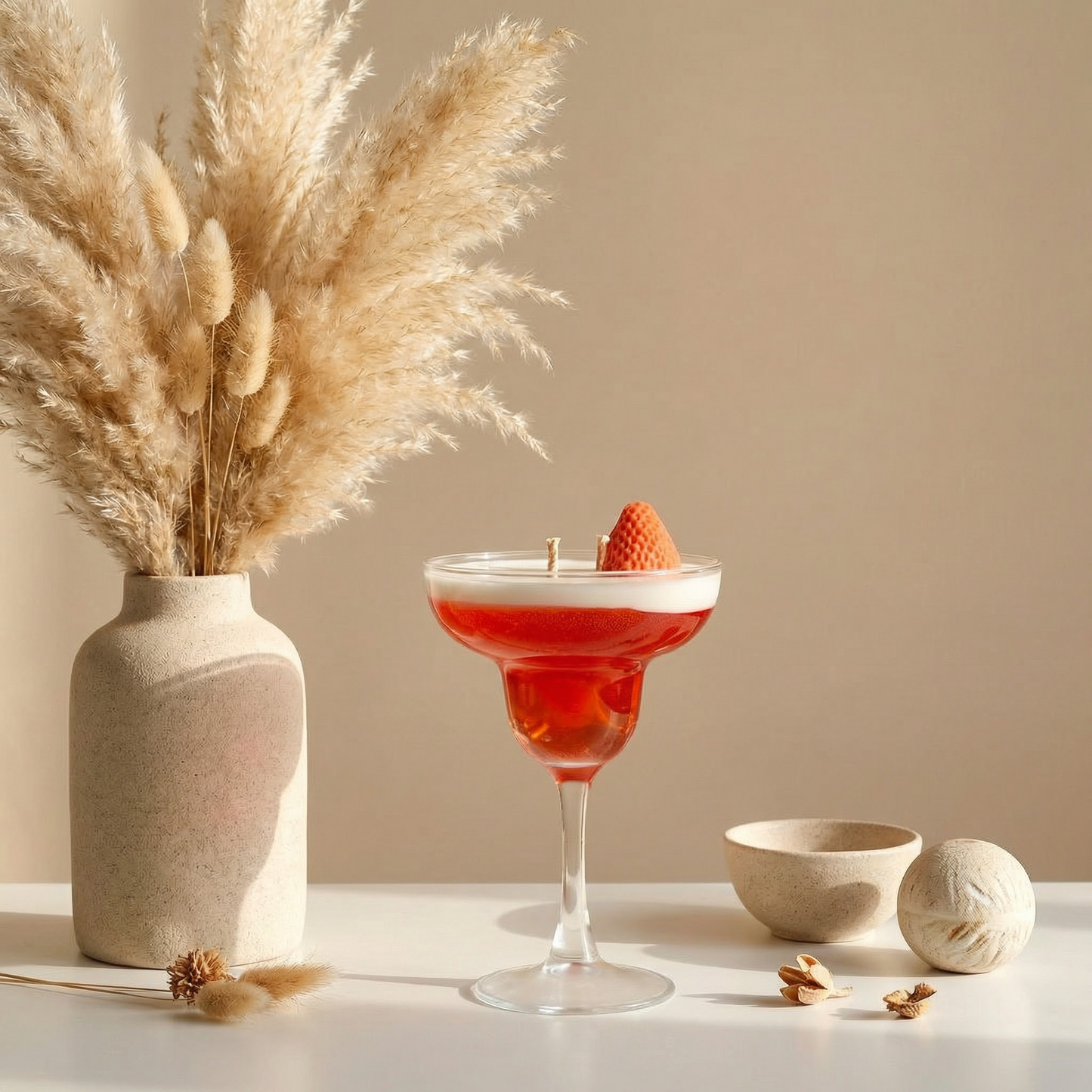 Strawberry Martini Candle – Sweet & Stylish Glow