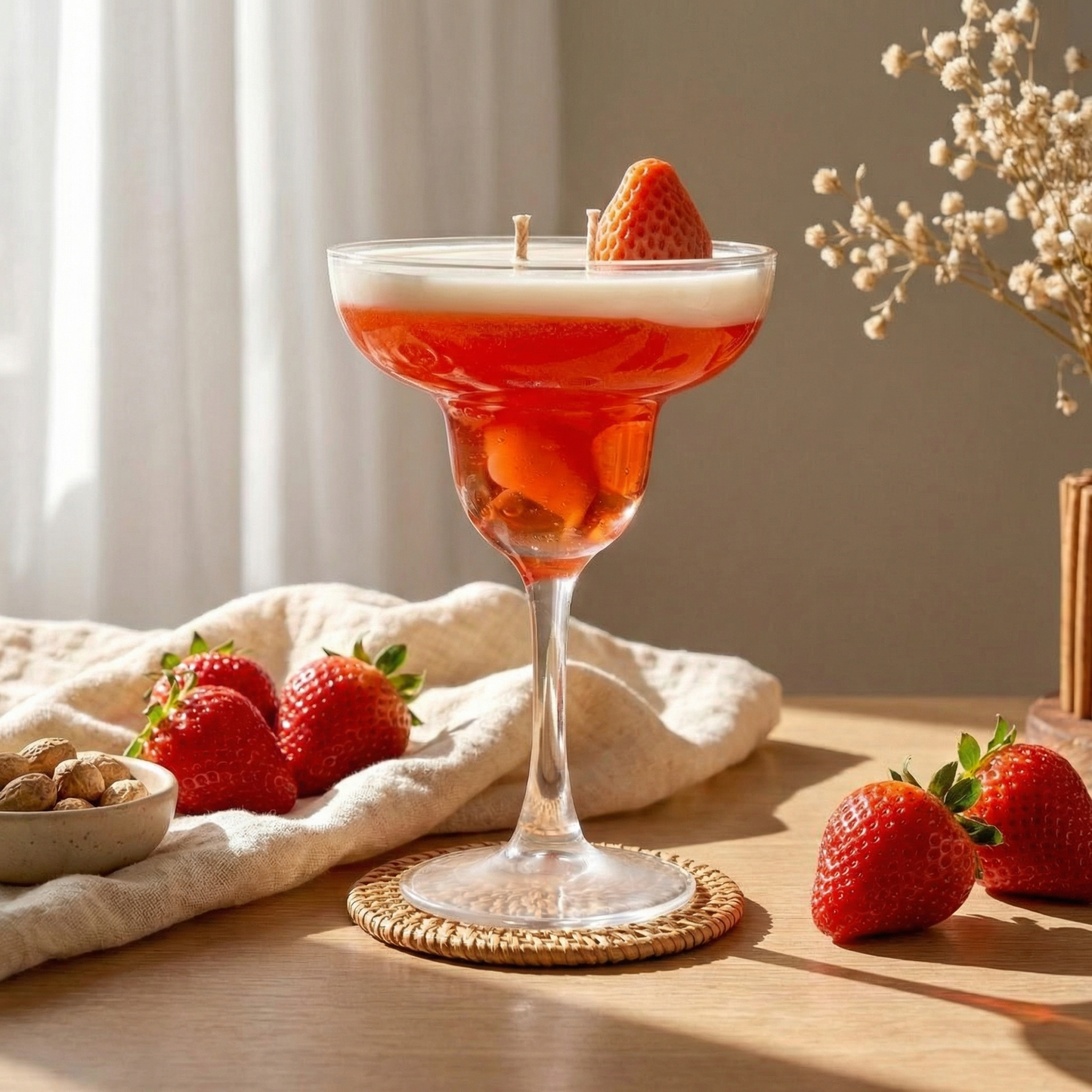 Strawberry Martini Candle – Sweet & Stylish Glow