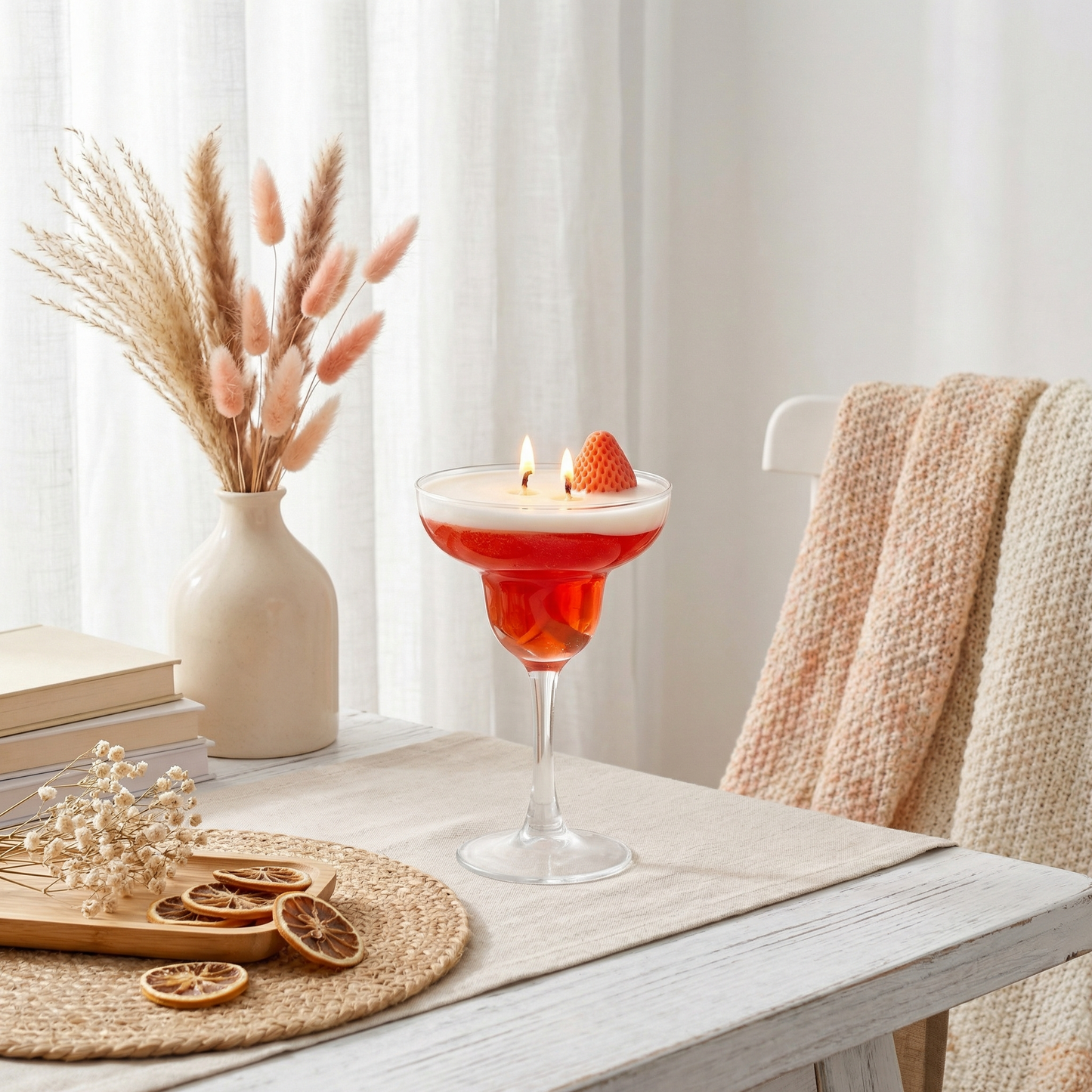 Strawberry Martini Candle – Sweet & Stylish Glow