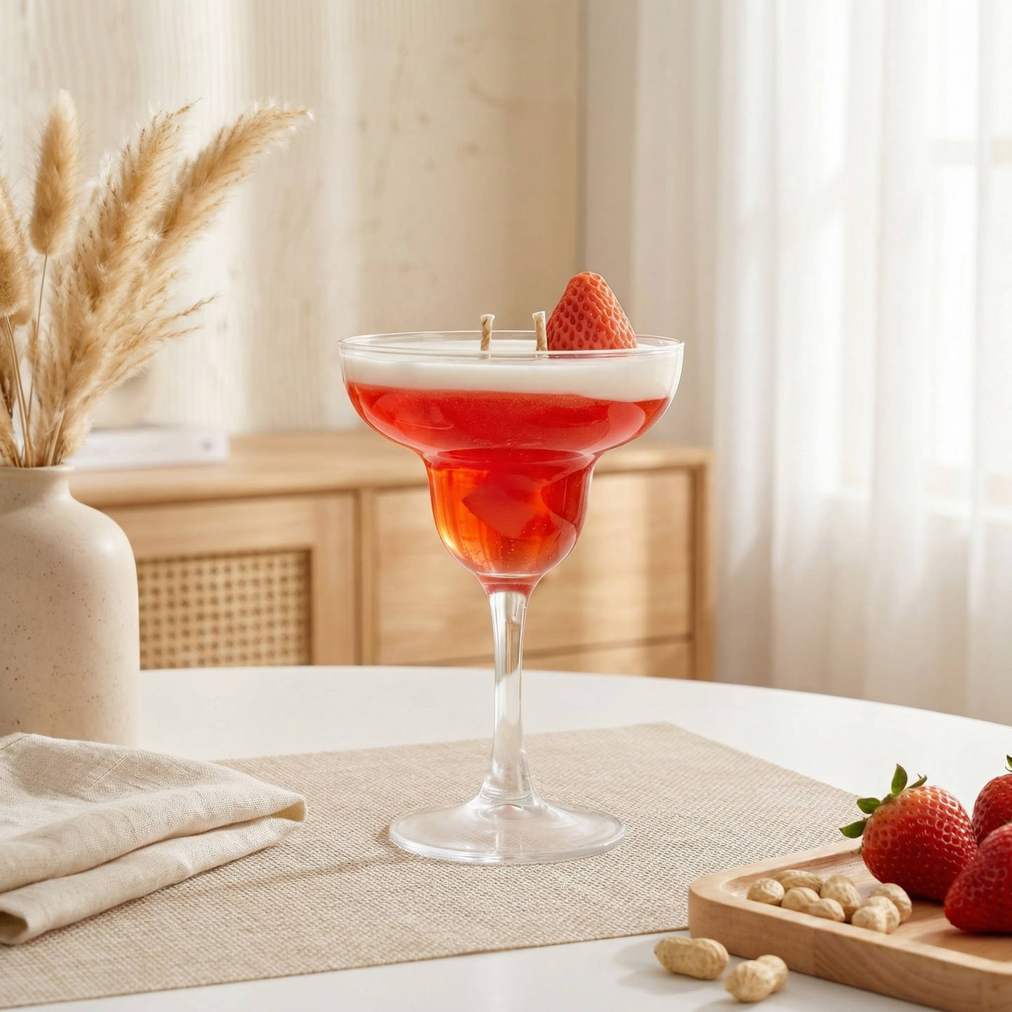 Strawberry Martini Candle – Sweet & Stylish Glow
