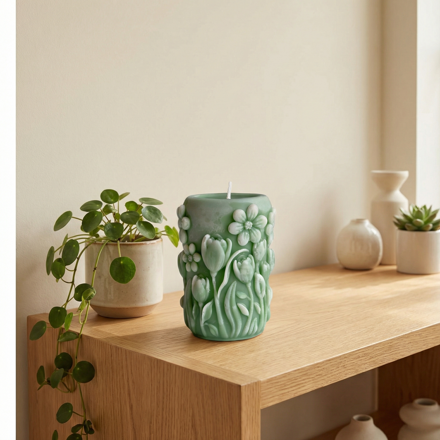 Sage Meadow Candle – Evergreen Forest Scent | Handcrafted Soy-Coconut Wax Candle