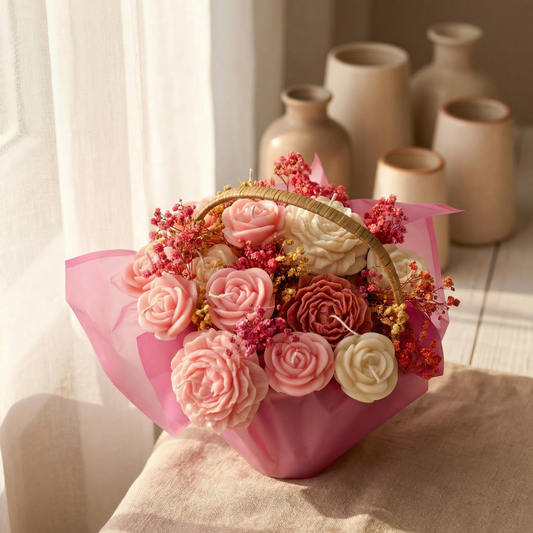 Blooming Radiance Candle Basket (Daisy Vanilla)