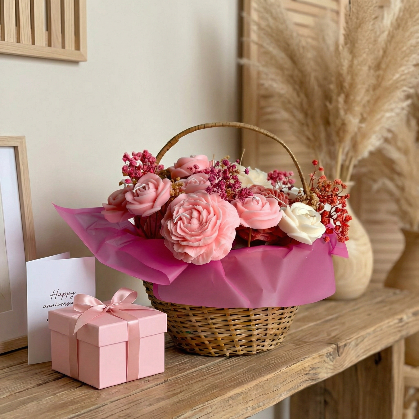 Blooming Radiance Candle Basket (Daisy Vanilla)