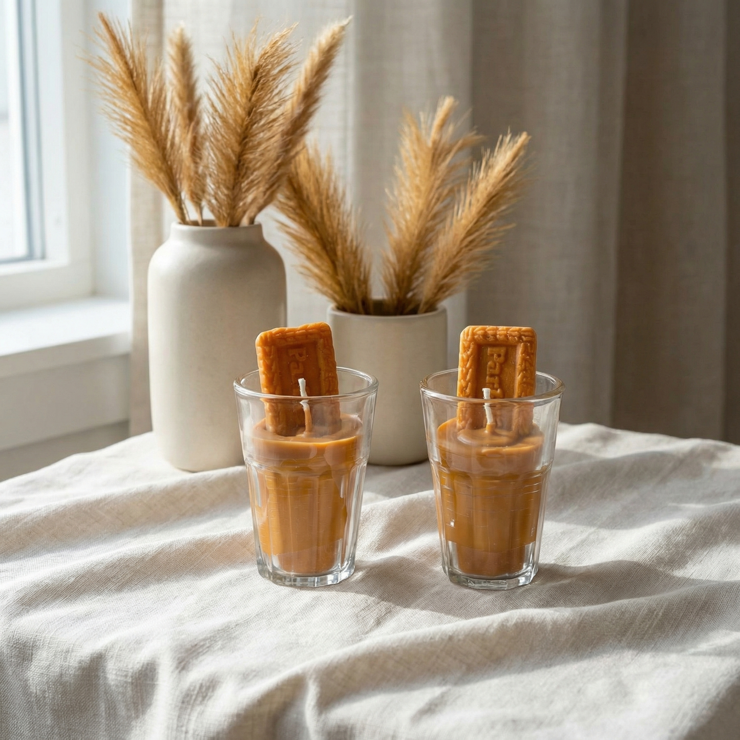 Parle-G Chai Glass Candle Set (Set of 2) Masala Chai Fragrance