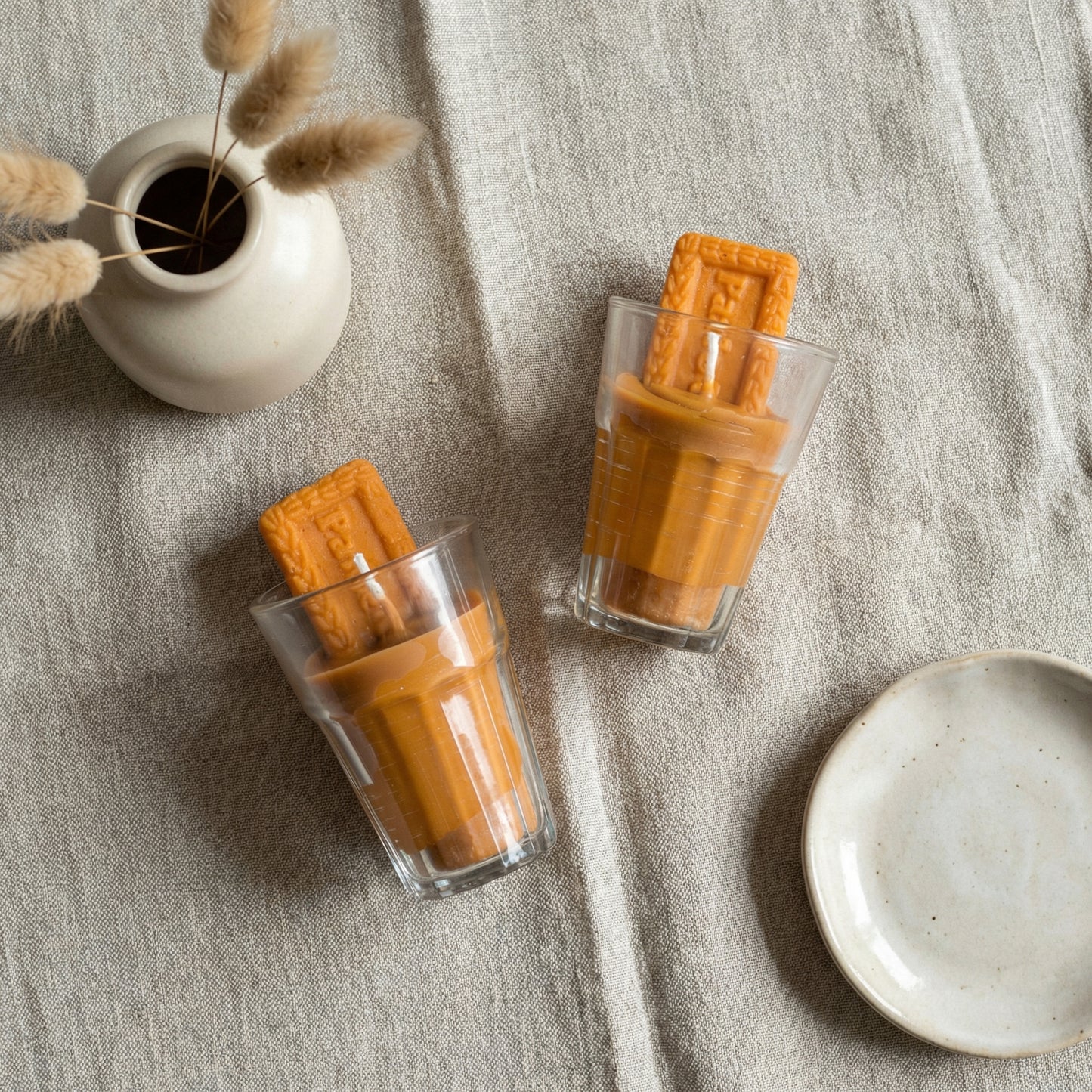 Parle-G Chai Glass Candle Set (Set of 2) Masala Chai Fragrance