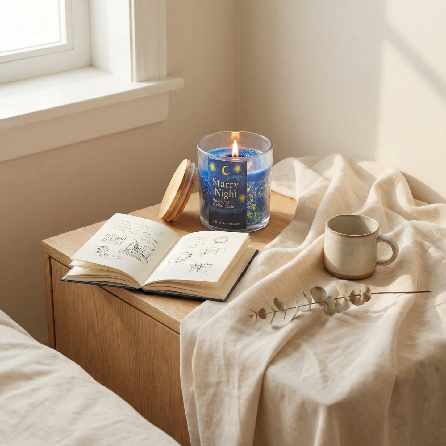 Glow in the Dark Starry Night Jar Candle