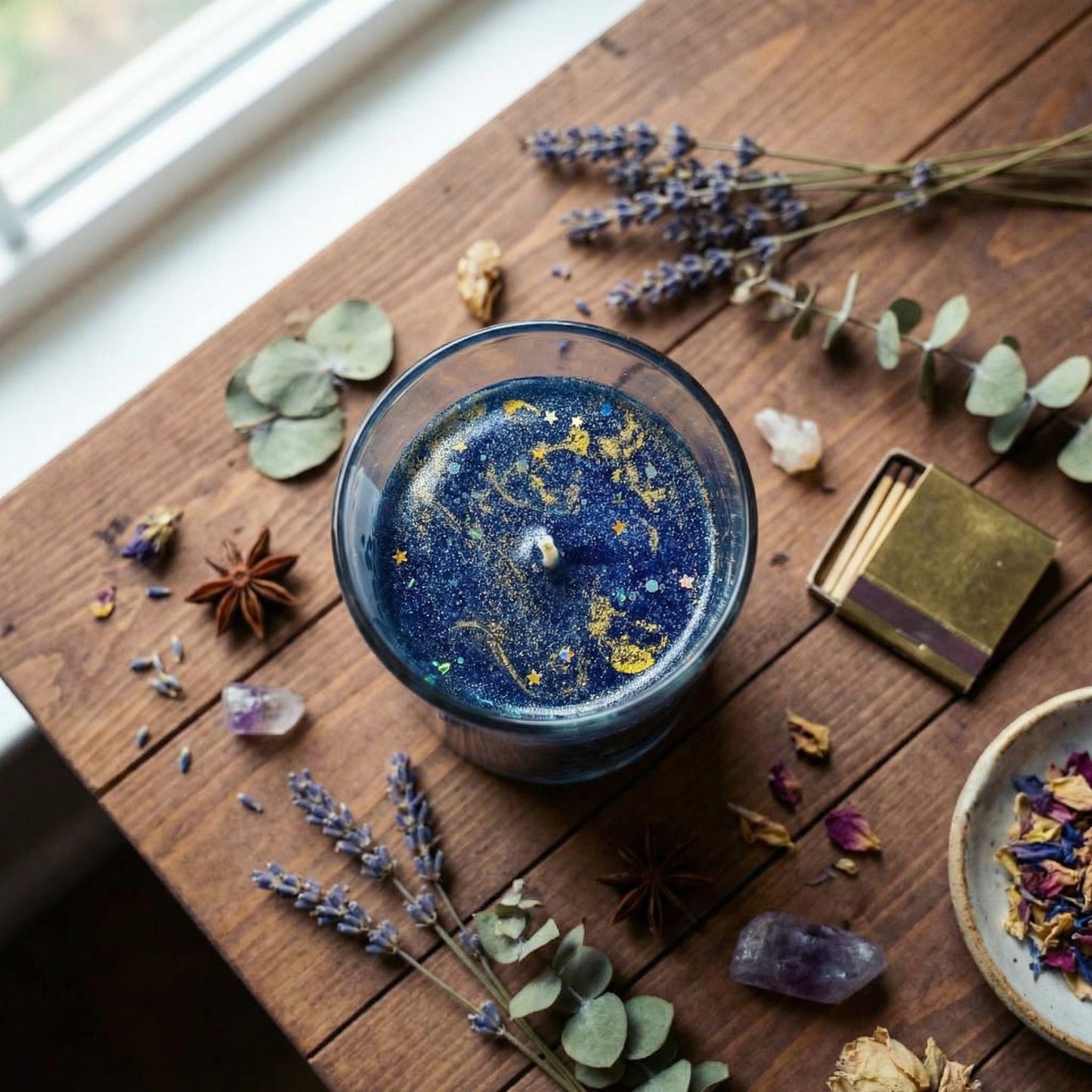 Glow in the Dark Starry Night Jar Candle
