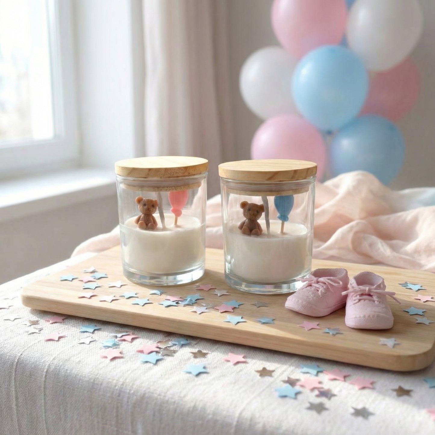 Baby Shower Set of 2 Jar Candle (Vanilla)