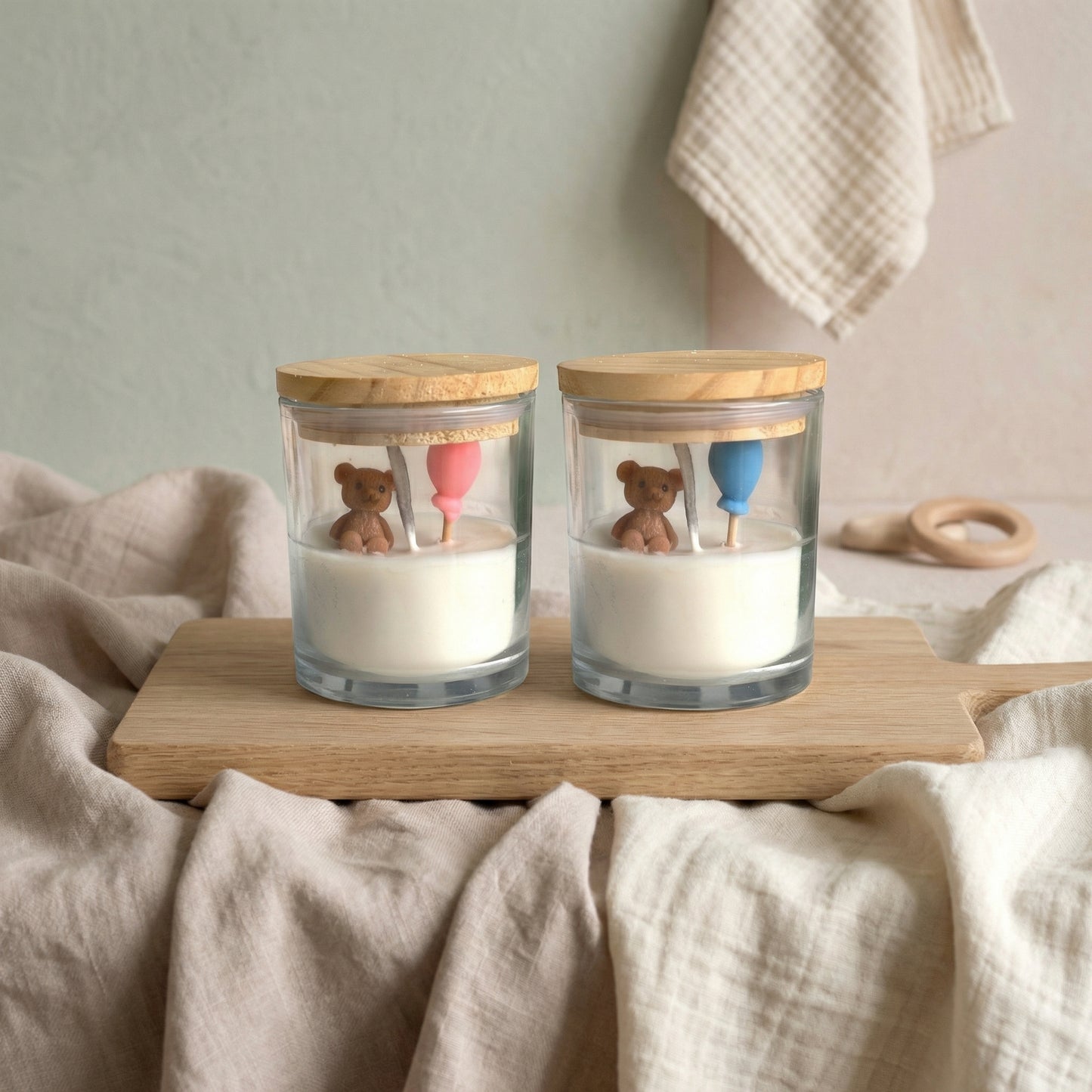 Baby Shower Set of 2 Jar Candle (Vanilla)