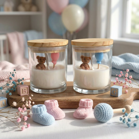 Baby Shower Set of 2 Jar Candle (Vanilla)