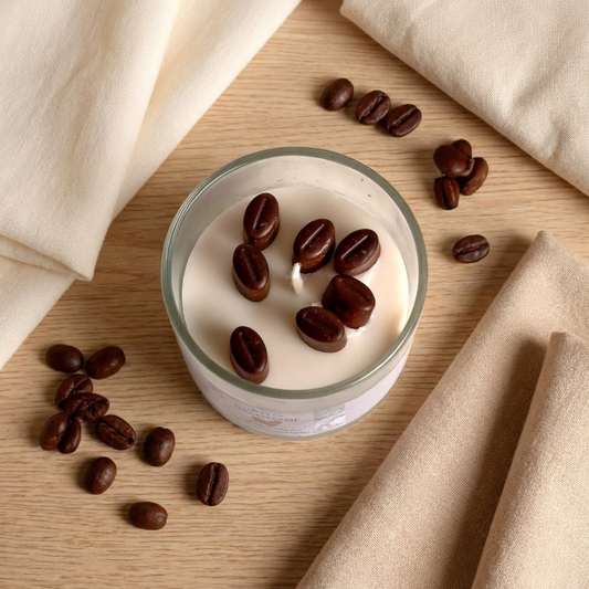 Cafe Bliss Murphy Jar Candle – Coffee Inspired Aesthetic Scented Soy Wax Candle for Cozy Home Decor & Relaxing Ambience