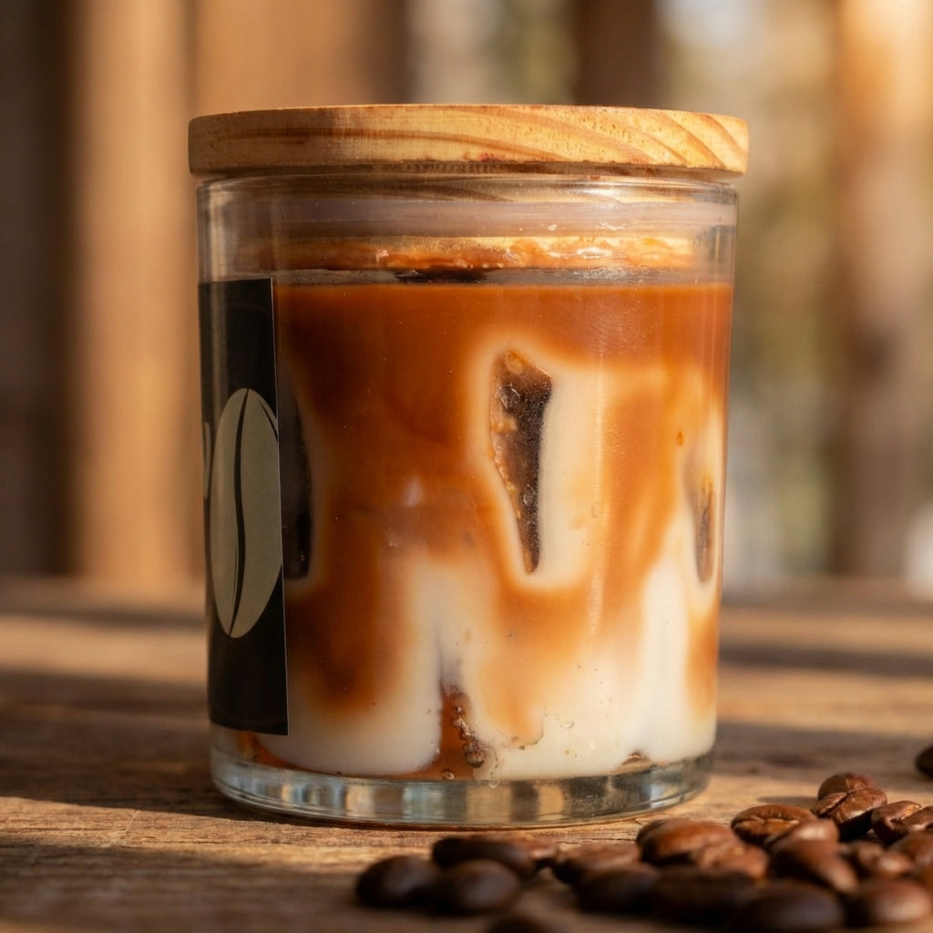 Cold Brew Coffee Candle | Bold Roasted Coffee Scented Soy Wax Candle – Café Inspired Cozy Home Fragrance