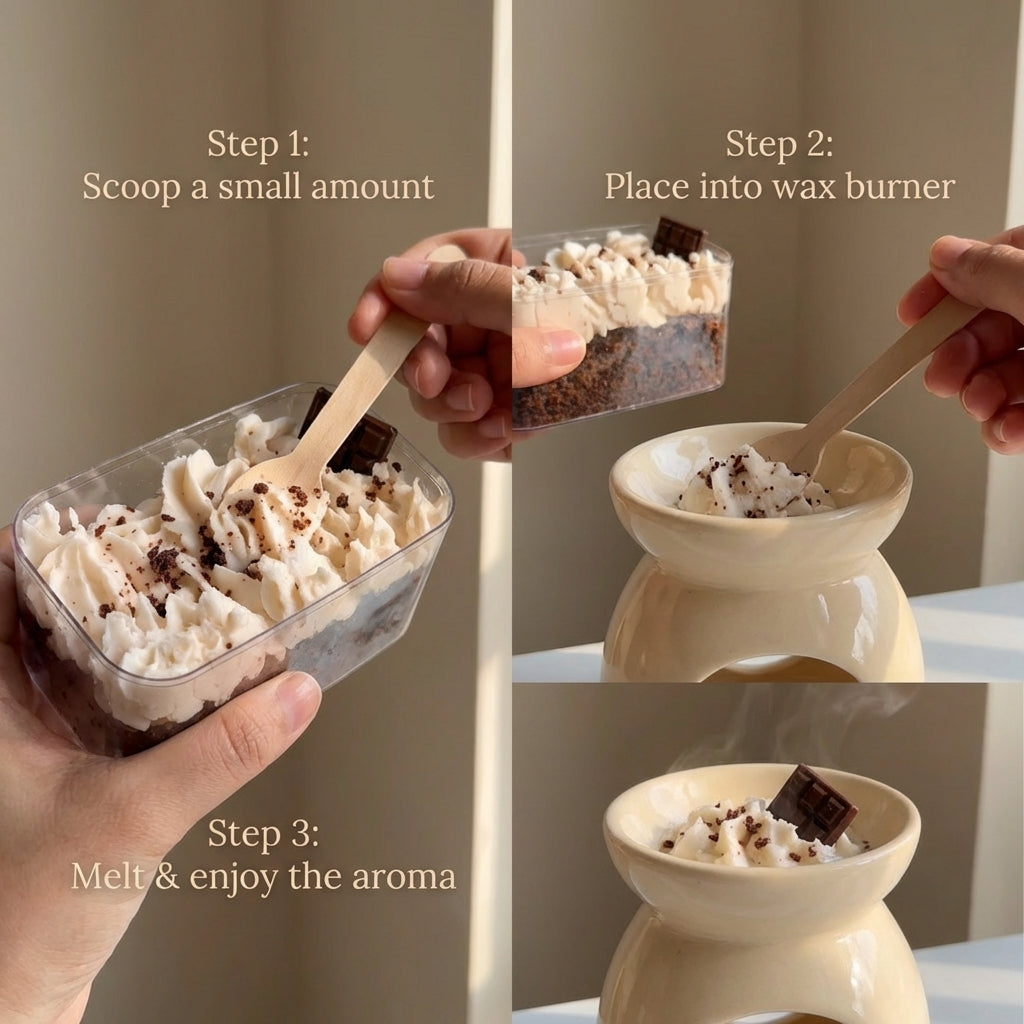 Cappuccino Scent Scoopable Wax Melt – Rich Coffee Aroma