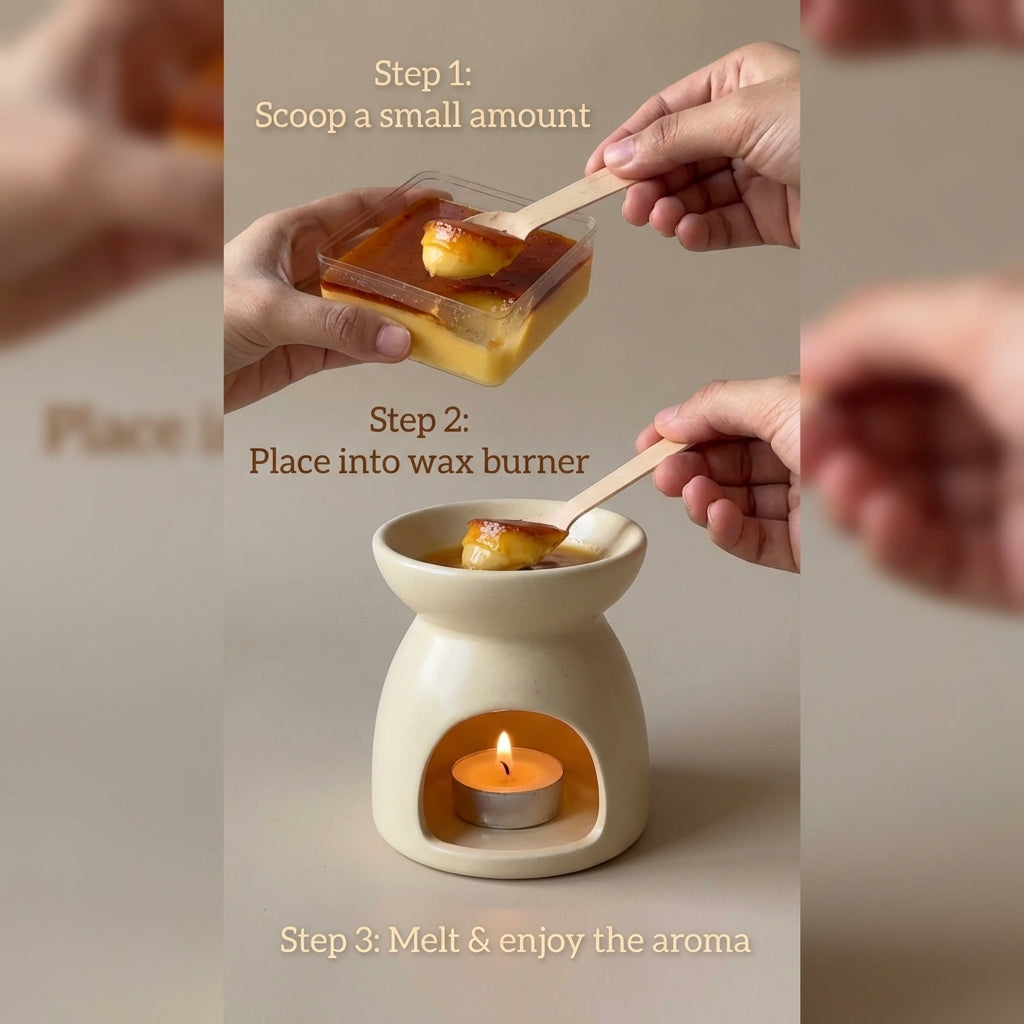 Caramel Scent Scoopable Wax Melt – Warm Sweet Gourmand Aroma