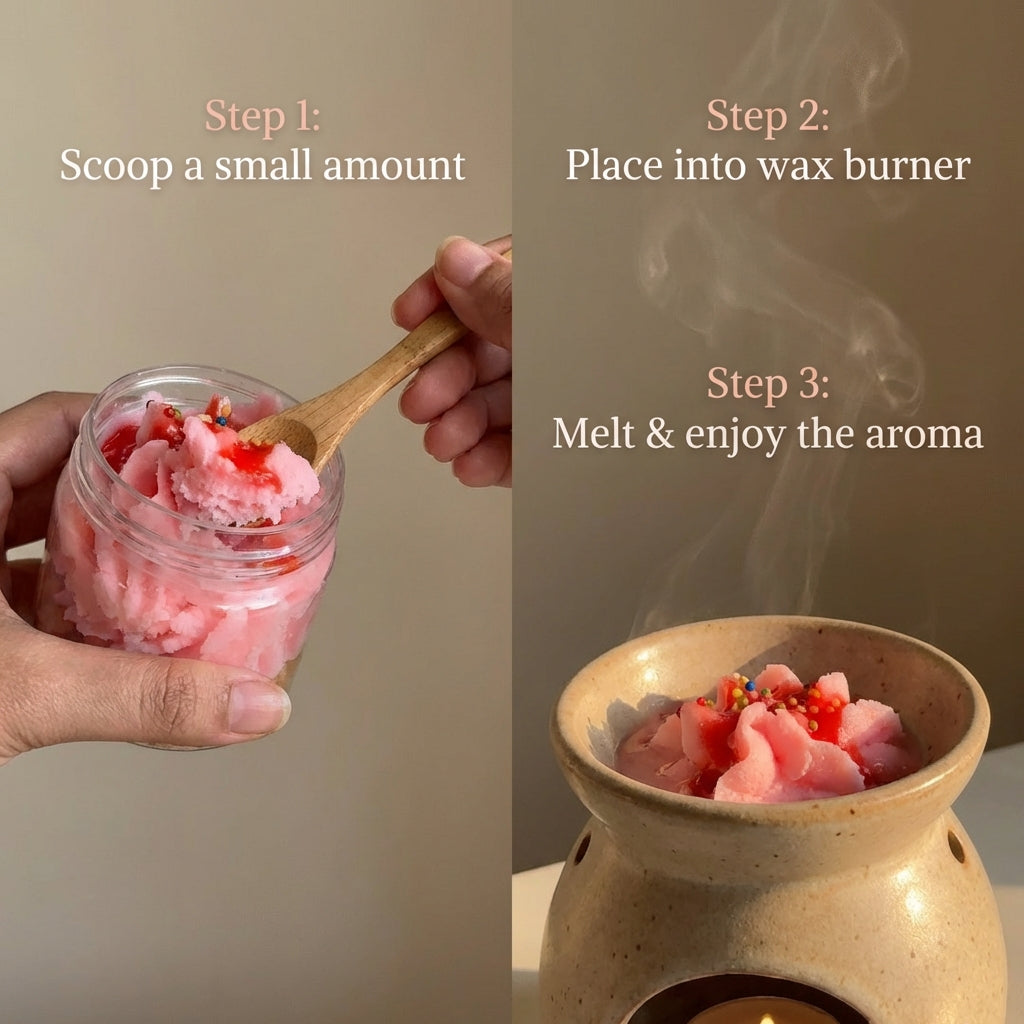Strawberry Scent Scoopable Wax Melt – Sweet Fruity Home Fragrance
